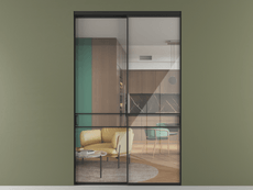 Перегородка Формато внутри проёма 2 створки