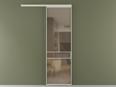 Перегородка Formato вдоль стены 1 створка