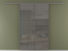 Перегородка Формато вдоль стены 2 створки