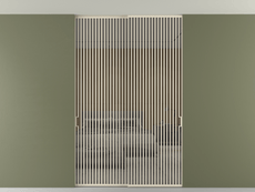 Перегородка Формато внутри проёма скрытое крепление в потолок 2 створки