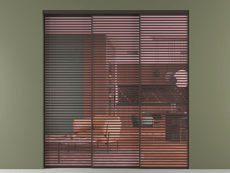 Перегородка Формато внутри проёма 3 створки с синхронным механизмом