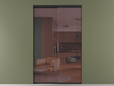 Перегородка Formato внутри проёма 2 створки