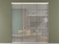 Перегородка Формато внутри проёма 3 створки