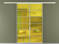 Перегородка Формато вдоль стены 2 створки