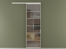 Перегородка Формато вдоль стены 1 створка