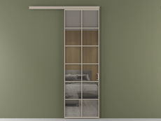 Перегородка Формато вдоль стены 1 створка