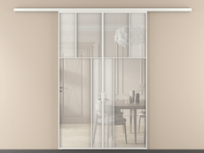 Перегородка Мозаик вдоль стены 2 створки