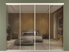 Перегородка Формато внутри проёма 4 створки