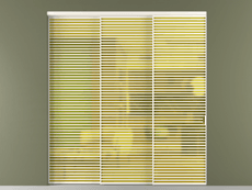 Перегородка Формато внутри проёма 3 створки с синхронным механизмом