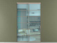 Перегородка Формато внутри проёма 2 створки