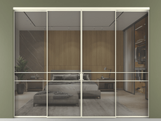 Перегородка Формато внутри проёма 4 створки