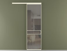 Перегородка Формато вдоль стены 1 створка