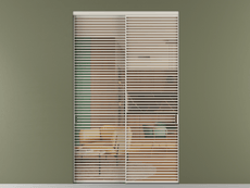 Перегородка Формато внутри проёма 2 створки