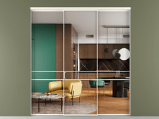 Перегородка Формато внутри проёма 3 створки