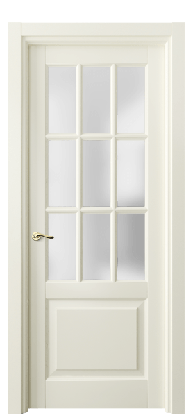 Дверь межкомнатная 0748 ММБ САТ. Цвет Матовый молочно-белый. Материал Гладкая эмаль. Коллекция Лигнум. Картинка.