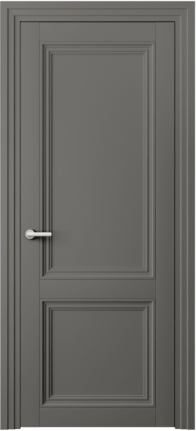 Дверь межкомнатная 2523 МКЛС. Цвет Матовый классический серый. Материал Гладкая эмаль. Коллекция Centro. Картинка.
