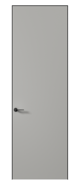 Дверь межкомнатная 0010 МНСР Матовый нейтральный серый. Цвет Матовый нейтральный серый. Материал Гладкая эмаль. Коллекция Planum Pro. Картинка.