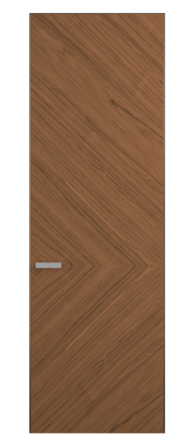 Дверь межкомнатная 0202 ОУММР Орех умбра матовый. Цвет Орех умбра матовый рифт. Материал Радиальный шпон Naturwood. Коллекция Rift. Картинка.