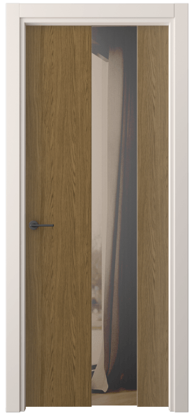 Дверь межкомнатная 4226 ТФД ДВ ЗЕР БР. Цвет Торфяной дуб. Материал Ламинатин. Коллекция Freedom. Картинка.
