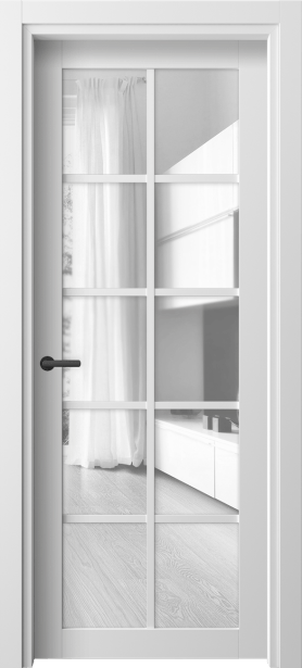 Дверь межкомнатная 2106 БШ ПРОЗ. Цвет Белый шёлк. Материал Ciplex ламинатин. Коллекция Neo. Картинка.