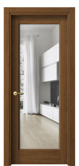 Дверь межкомнатная 1402 ЛОР ПРОЗ. Цвет Лесной орех. Материал Ламинатин. Коллекция Galant. Картинка.