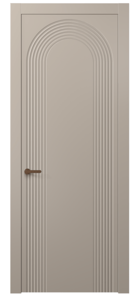 Дверь межкомнатная АКП 8648 МБСК. Цвет Матовый бисквитный. Материал Гладкая эмаль. Коллекция Alba. Картинка.