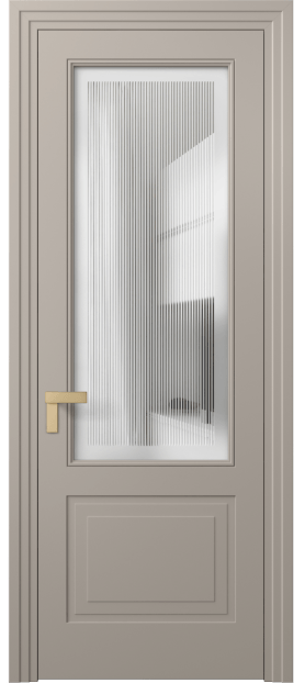 Дверь межкомнатная 8352 МБСК Сатин с гравировкой Rocca. Цвет Матовый бисквитный. Материал Гладкая эмаль. Коллекция Rocca. Картинка.