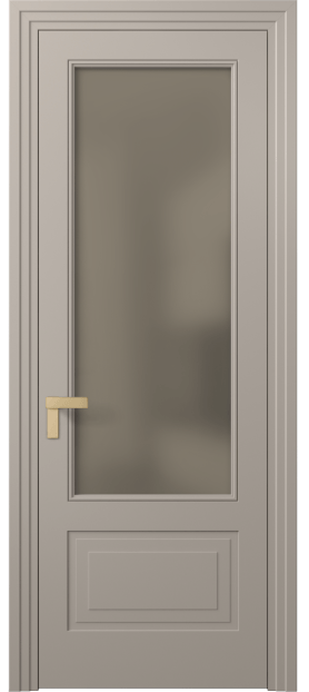 Дверь межкомнатная 8342 МБСК Бронза сатин. Цвет Матовый бисквитный. Материал Гладкая эмаль. Коллекция Rocca. Картинка.