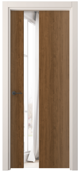 Дверь межкомнатная 4224 ЛОР ДВ ЗЕР. Цвет Лесной орех. Материал Ламинатин. Коллекция Freedom. Картинка.