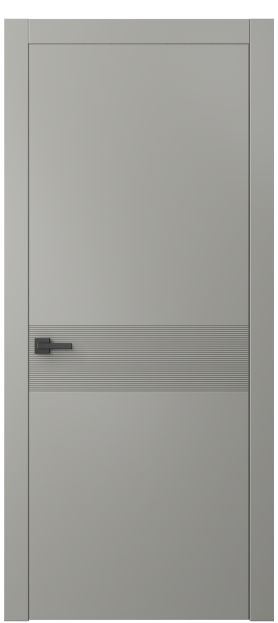 Дверь межкомнатная 8041 МНСР. Цвет Матовый нейтральный серый. Материал Гладкая эмаль. Коллекция Linea. Картинка.